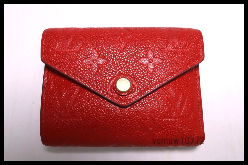 近年モデル 美 LOUIS VUITTON モノグラムアンプラント ポルトフォイユヴィクトリーヌ 3つ折り財布 ルイヴィトン 1030 xb 245 5 D