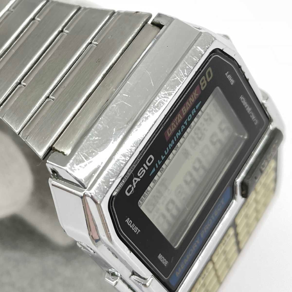 CASIO カシオ データバンク 腕時計 デジタル/昭和レトロ/SS/ DBC-810 