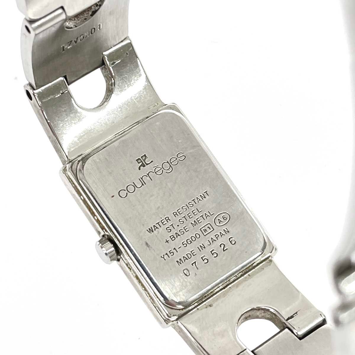 Courreges クレージュ ブレスウォッチ クォーツ 腕時計 Courreges クレージュ ブレスウォッチ 腕時計 クォーツ/SS/ Y151-5G00