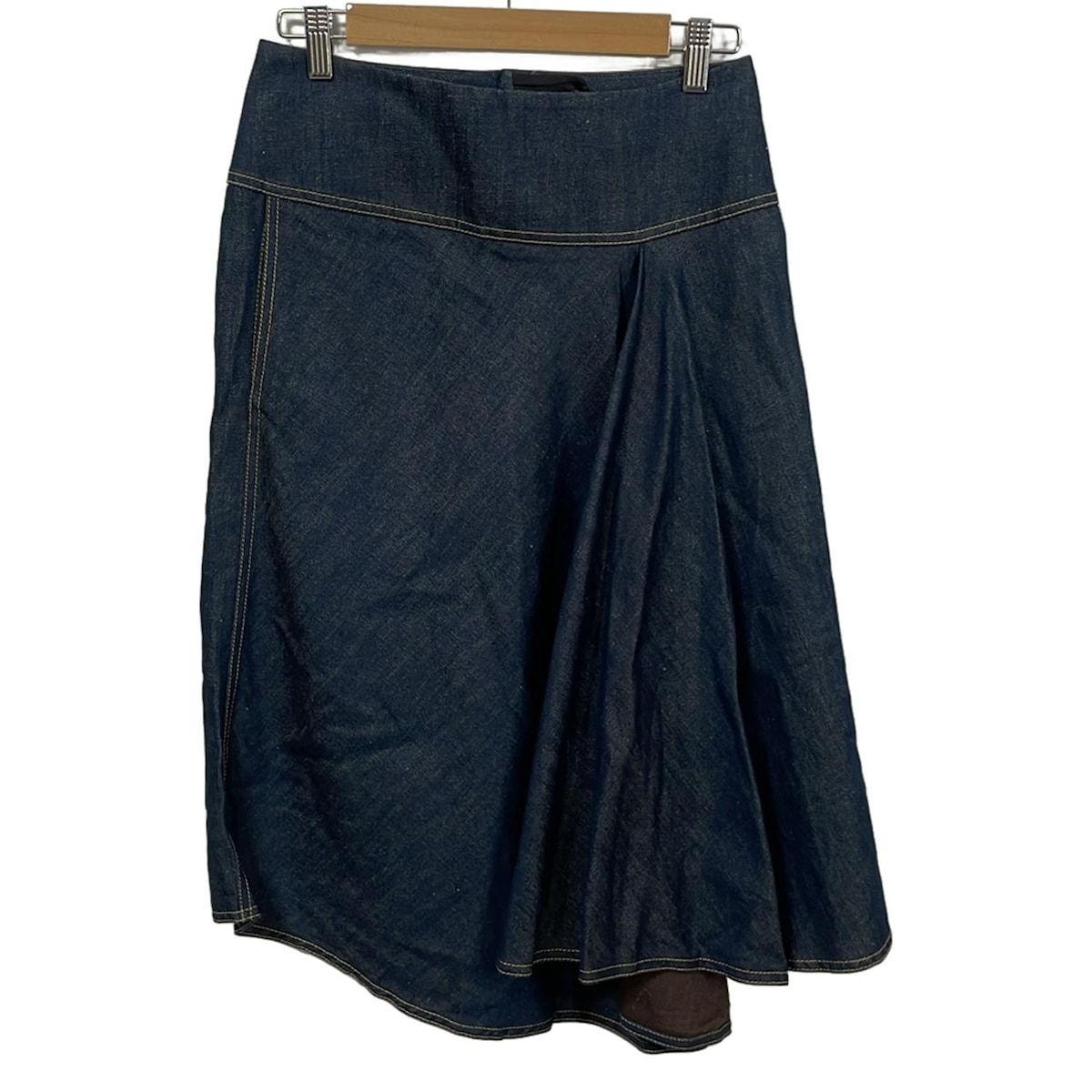 HERMES エルメス ロングスカート サイズ36 S レディース - ネイビー デニム
