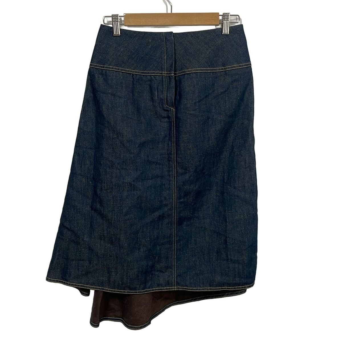 HERMES エルメス ロングスカート サイズ36 S レディース - ネイビー デニム