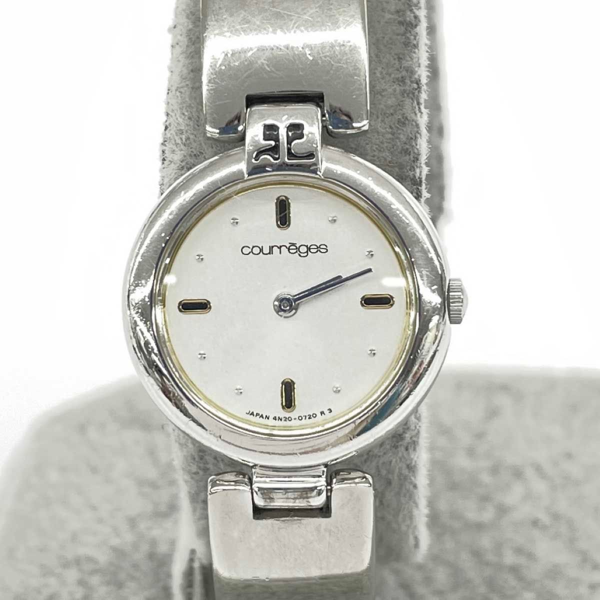 Courreges クレージュ バングルウォッチ 腕時計 クォーツ/SS/ 4N20