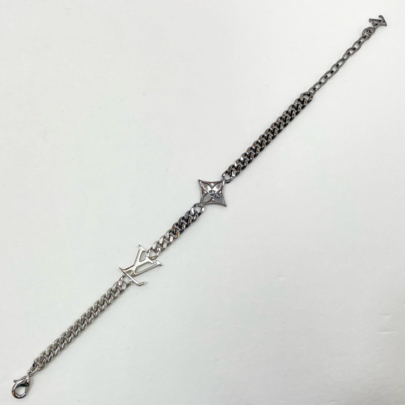 LOUIS VUITTON ルイ ヴィトン LV インスティンクト ブレスレット M 00508 シルバー