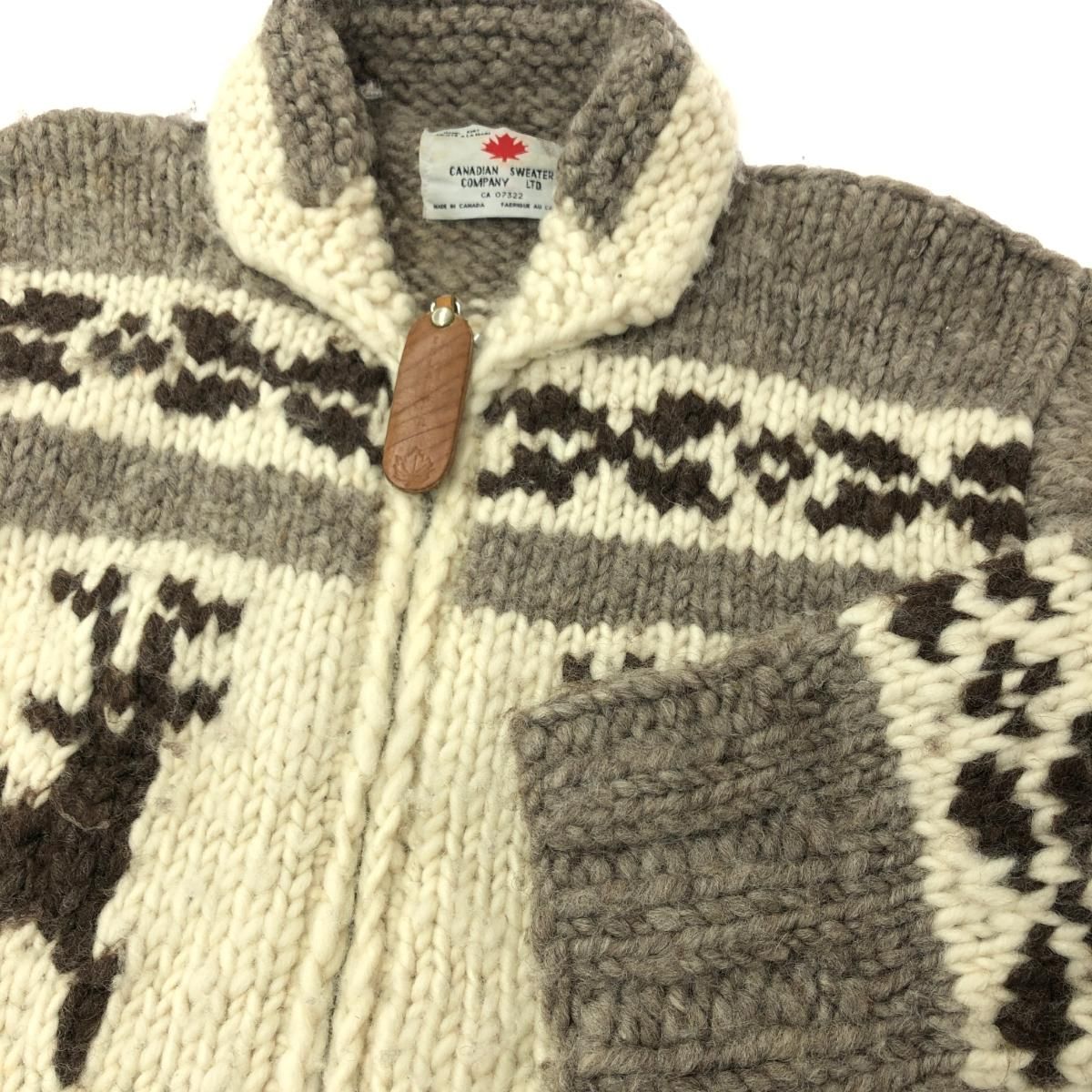 CANADIANSWEATER カナディアンセーター カウチンニットカーディガン