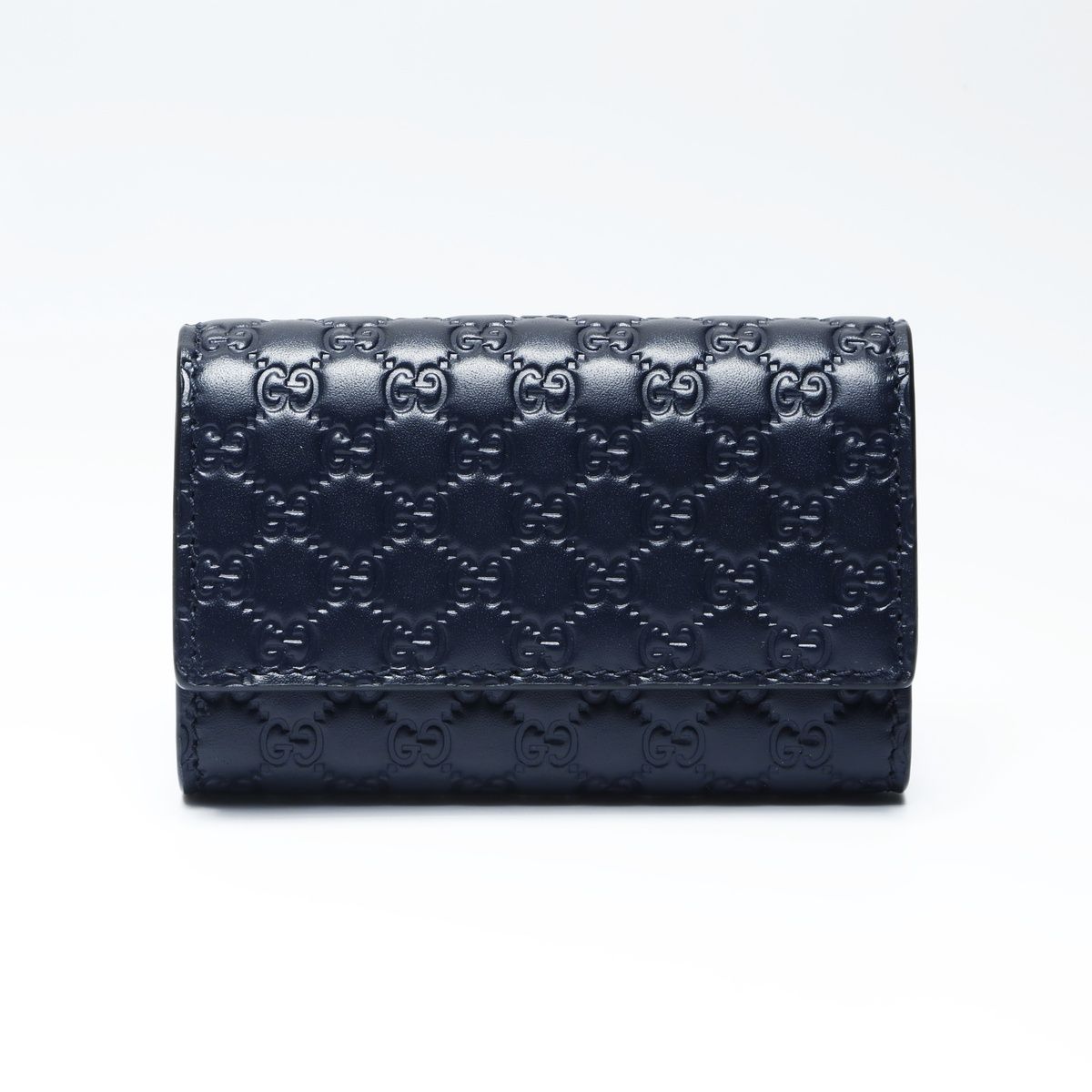 GUCCI グッチ キーケース マイクロ GG シマ レザー