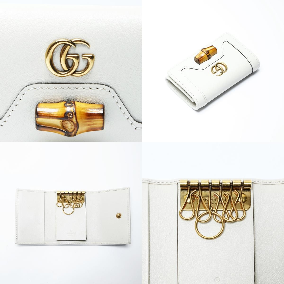  GUCCI グッチ キーケース レザー バンブー その他 小物