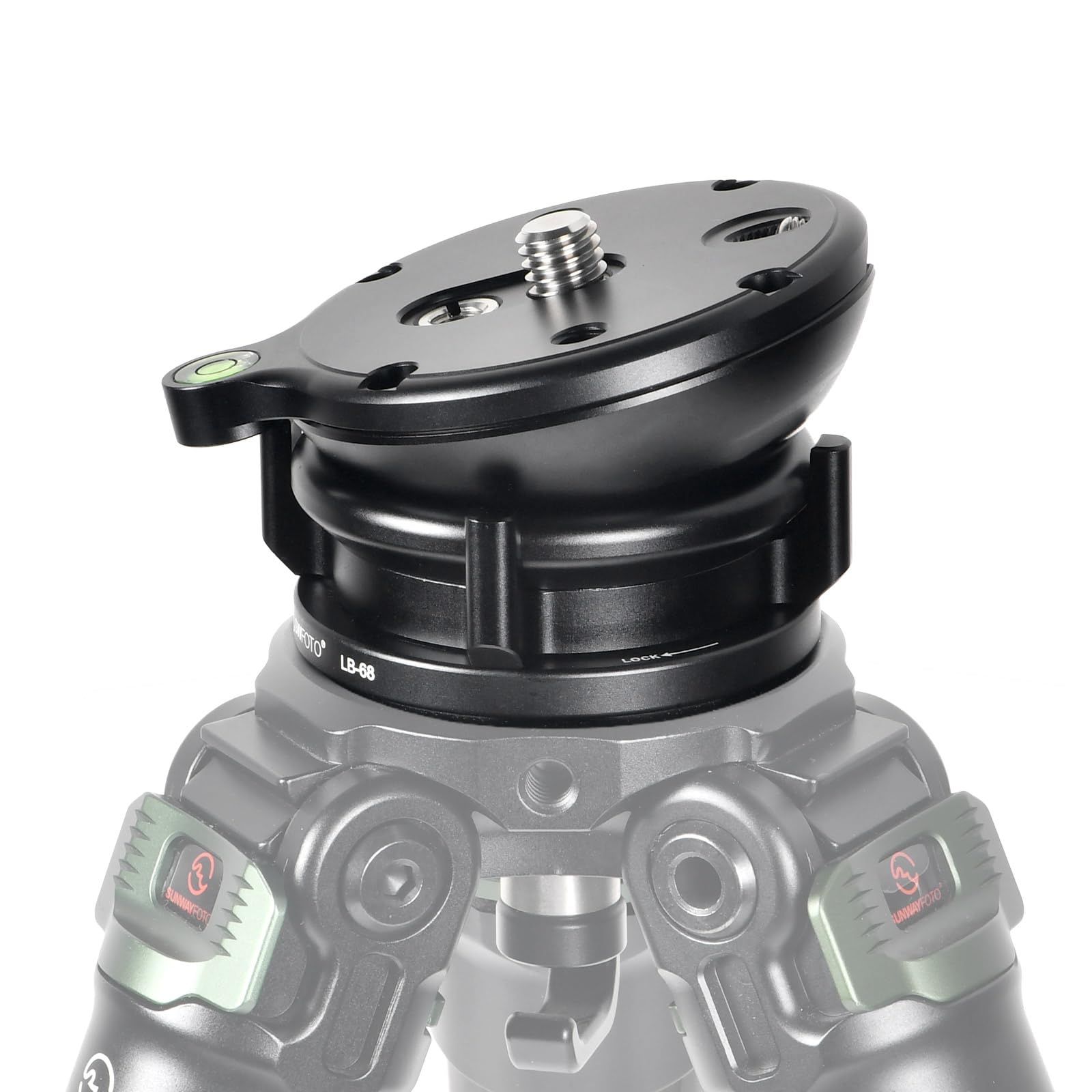 SWFOTO LB-68 レベリングベース 低重心 雲台 アルミニウム合金製 最大負荷10KG