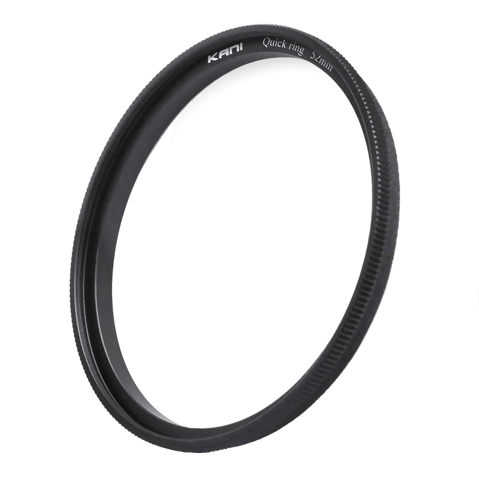 KANI 52 mm フィルタークイックリリース Quick ring 脱落防止フックなし 押込装着 ねじ込み不要 フィルターアクセサリ アルミ製 809605