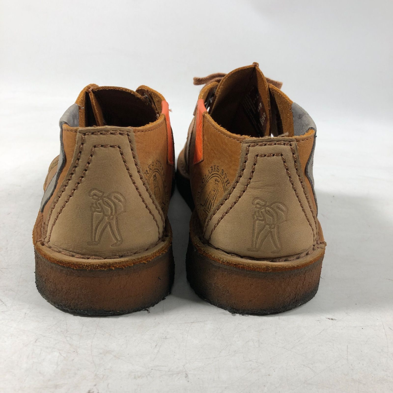 A1111-31-5 Clarks ORIGINALS クラークス オリジナルズ メンズ モシカン スリッポン スニーカー ブラウン パッチワーク 25cm 60650610 男女兼用