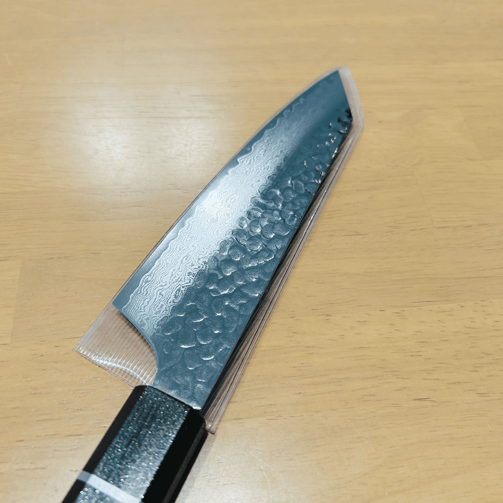 樫漆柄 剣型三徳160mm