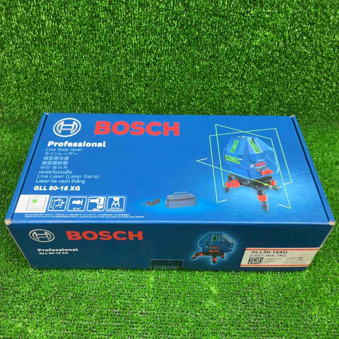 BOSCH GLL 50-15 XG ライン レーザー レベル グリーン 3 D