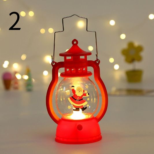 2個セット レトロクリスマスLEDランタン】ポータブルキャンドル