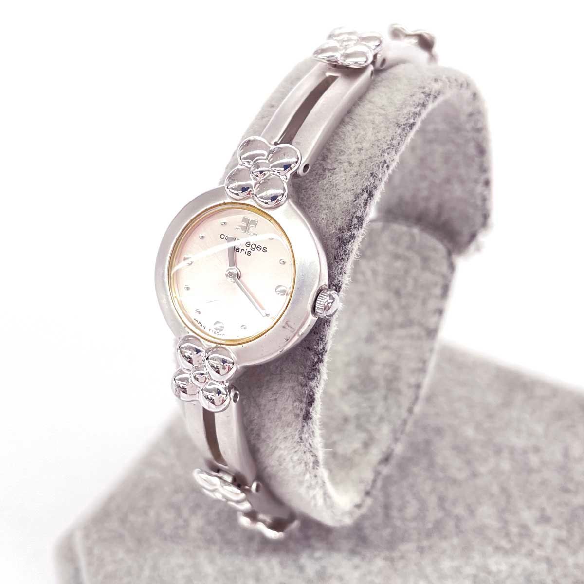 Courreges クレージュ ブレスウォッチ クォーツ 腕時計 Courreges クレージュ ブレスウォッチ 腕時計 クォーツ/SS/ Y150-0110