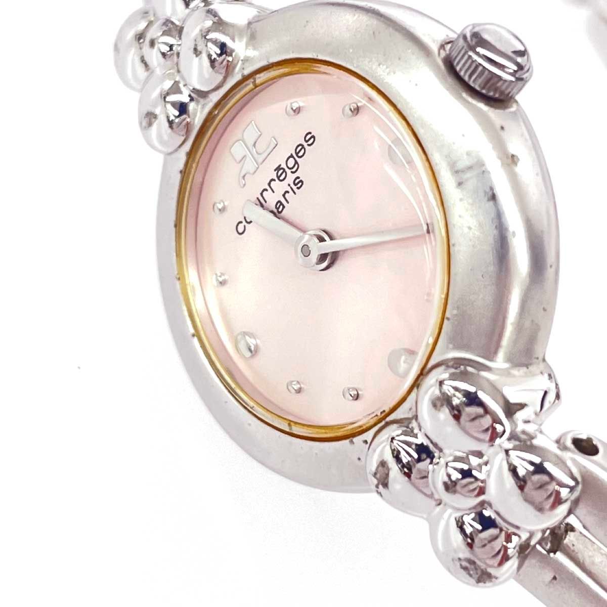 Courreges クレージュ ブレスウォッチ 腕時計 クォーツ/SS/ Y150-0110