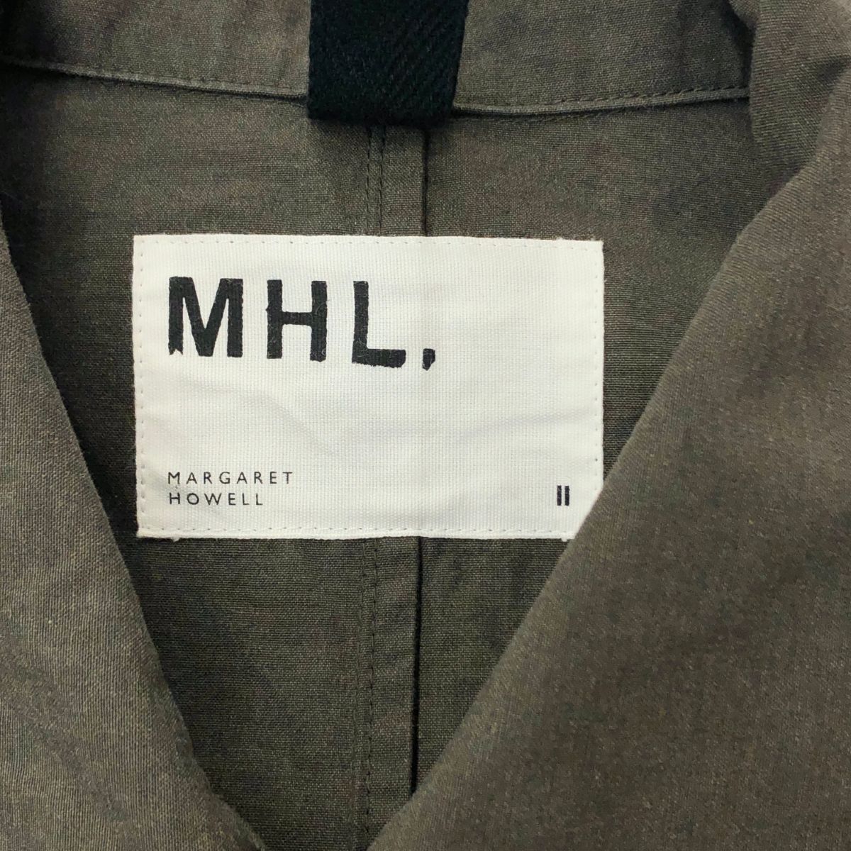 MHL. エムエイチエル シャツワンピース/OVERDYE MELANGE COTTON サイズ