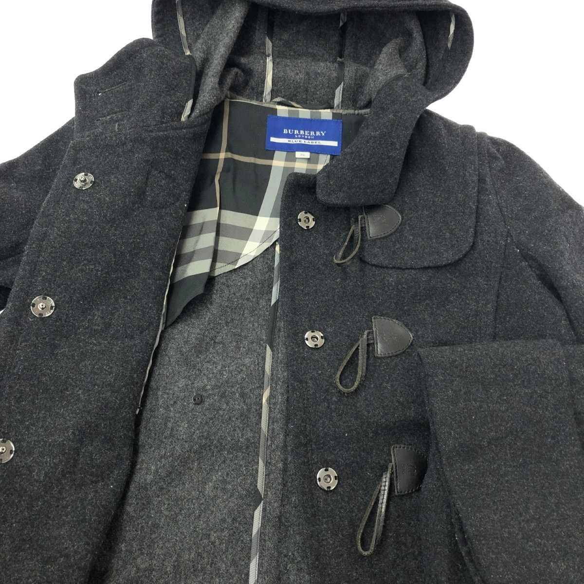 BURBERRY BLUE LABEL バーバリーブルーレーベル ショートダッフル