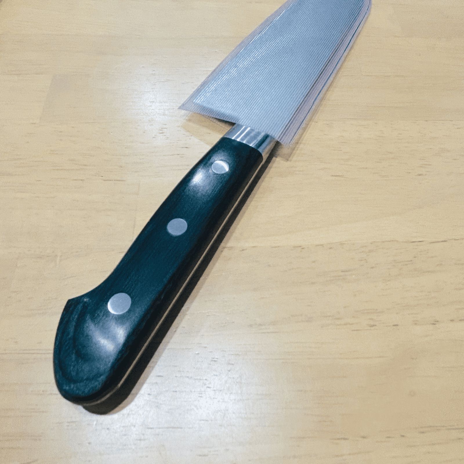 大 堺孝行 ダマスカス 三徳包丁 170mm 45層 AUS10 鏡面加工