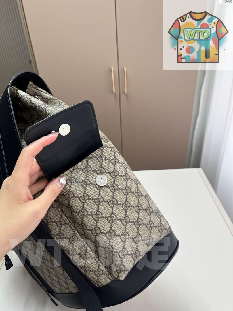  ファッション GUCCI ショルダーバッグ ブラック ベージュ-WTO輸入-LUL 69 リュック バックパック バッグ