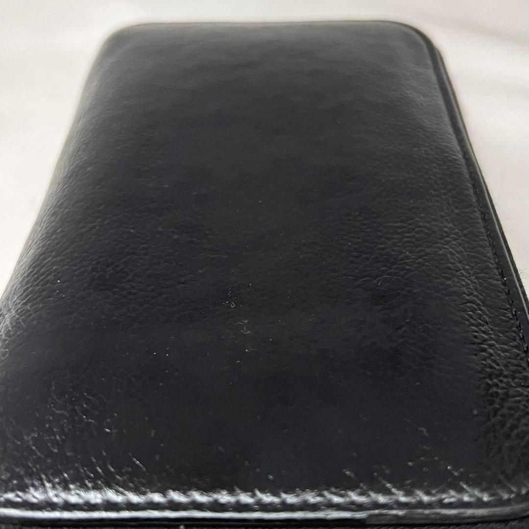 極美✨バレンシアガ 長財布 ラウンドファスナー シボ革 シワ加工 ブラック 極美✨バレンシアガ 長財布 ラウンドファスナー シボ革 シワ加工 ブラック
