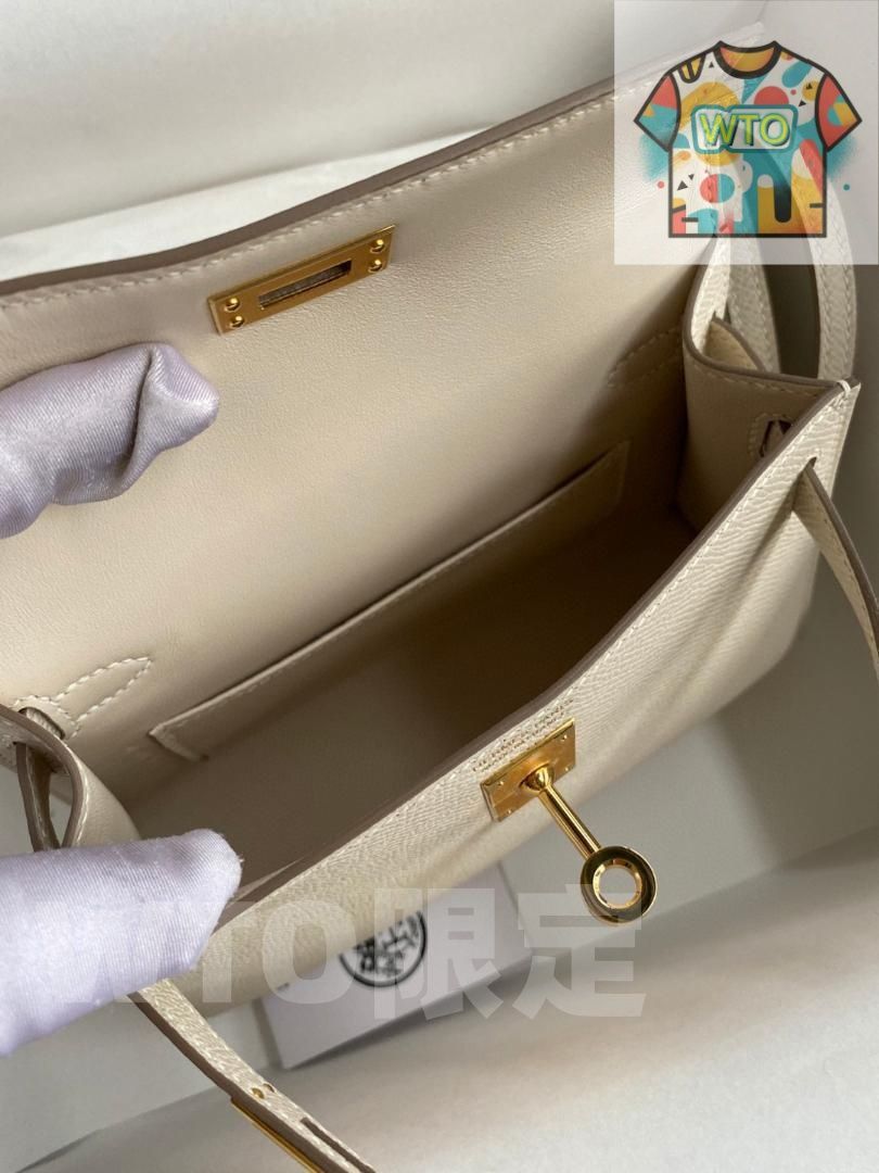  エルメス ケリー25 ホワイト ショルダーバッグ WTO輸入 INC38 ミニチュアコレクション 置物 インテリア小物