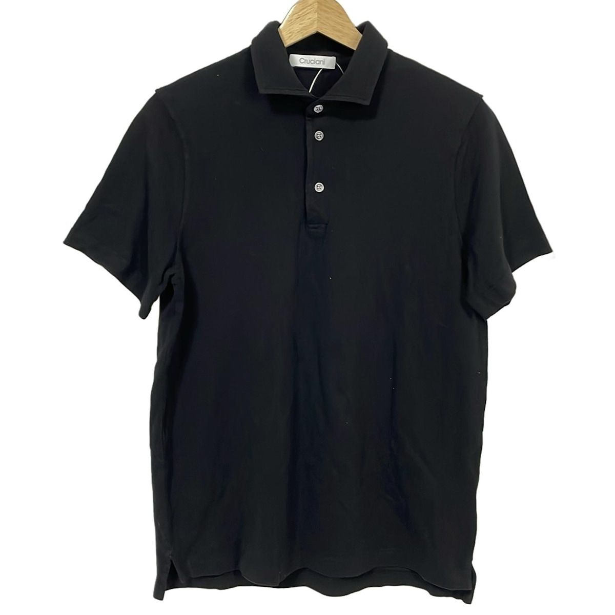 Cruciani クルチアーニ 半袖ポロシャツ サイズ48 XL メンズ - 黒