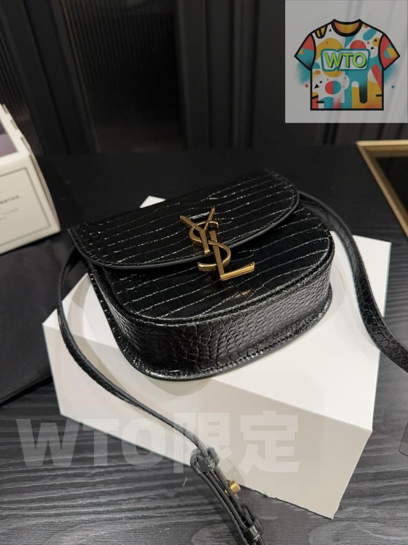 YSL イヴサンローラン ゴールド金具 ショルダーバッグ-Y 10-WTO輸入-AJM 84