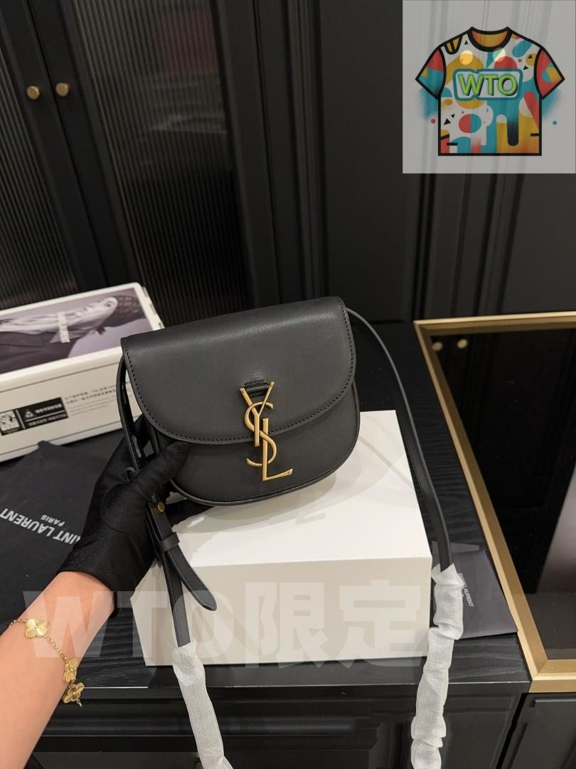 YSL イヴサンローラン 黒 ショルダーバッグ-Y 09-WTO輸入-CXN 34