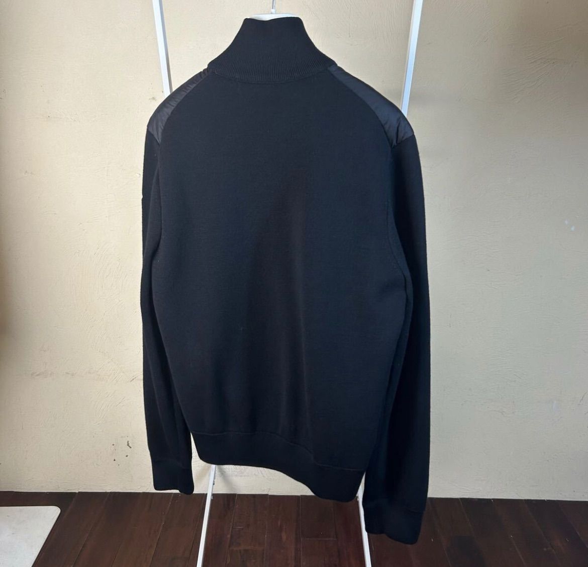 MONCLER モンクレールハイブリッドダウンジャケットニット黒M