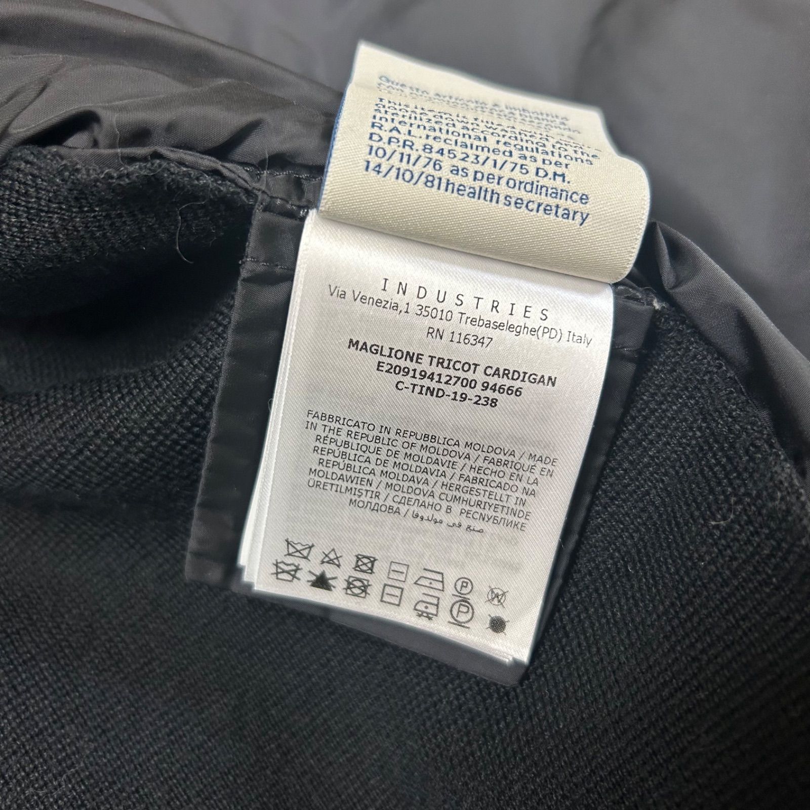 美品】 MONCLER モンクレールハイブリッドダウンジャケットニット黒M