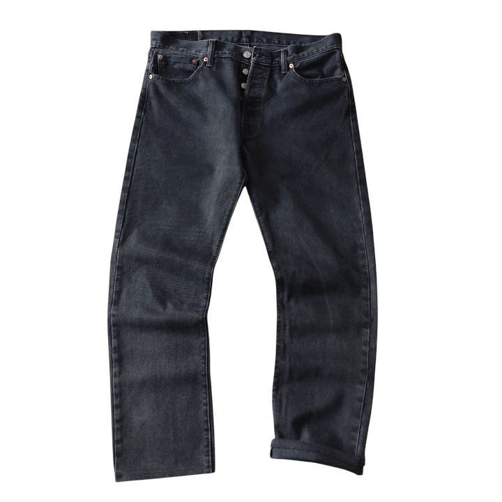 □古着 Levi's リーバイス 501 ブラックジーンズ デニムパンツ 16年製