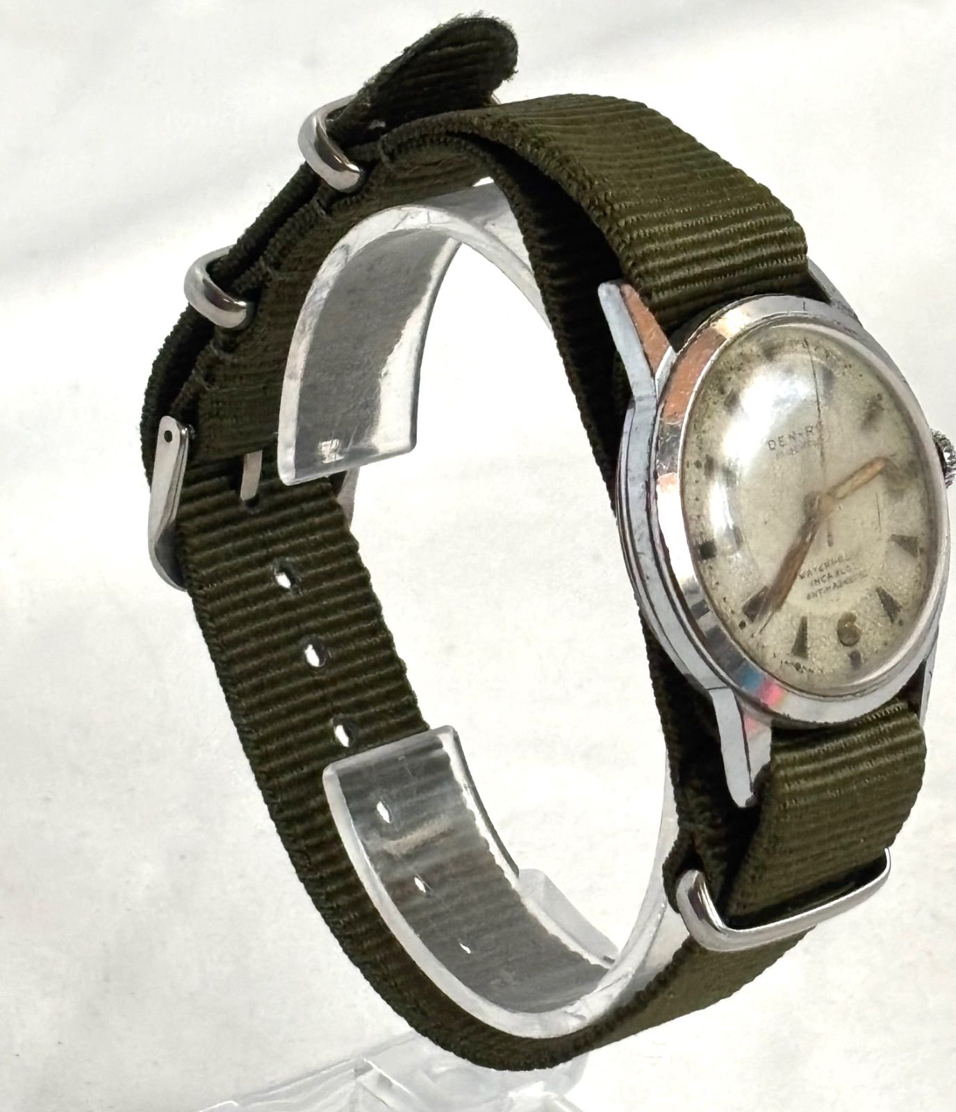 16.稼働品・DEN-RO デンロ 17石 手巻き レディース 腕時計 金無垢 K18/750