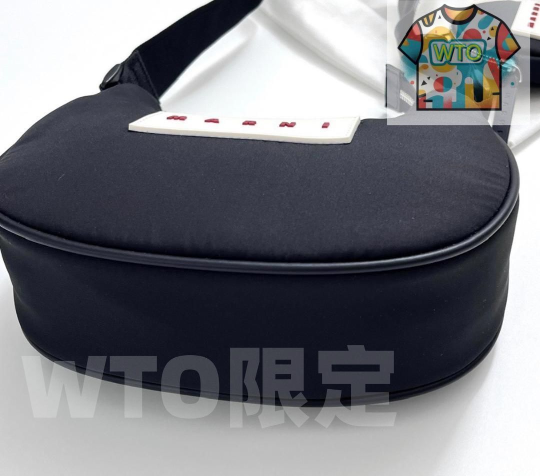 Marniマルニの黒ショルダーバッグ-WTO輸入-IUD 14