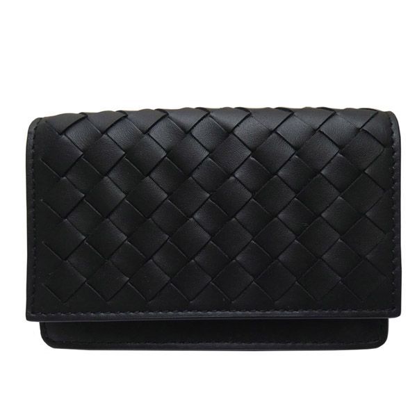 ボッテガヴェネタ BOTTEGA VENETA イントレチャート カードケース 名刺入れ 174646 ブラック