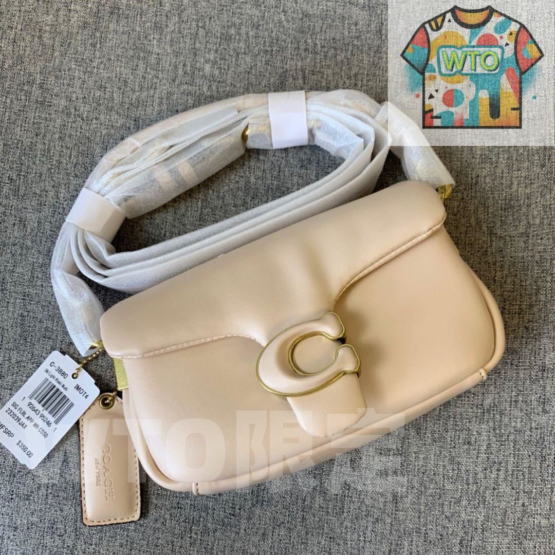 COACH ピロータビーショルダーバッグ C 3880 クリーム色-WTO輸入-QME 20