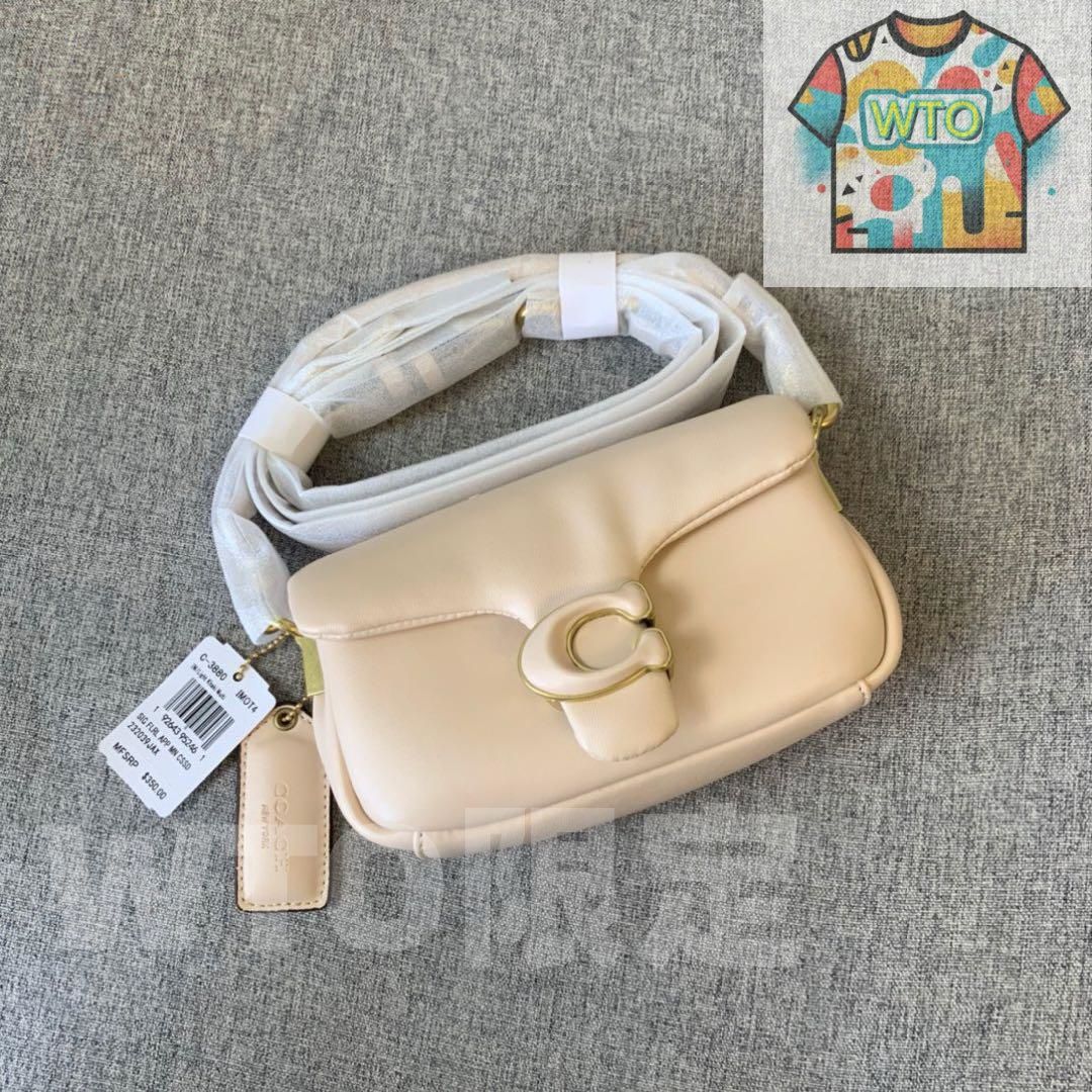 COACH ピロータビーショルダーバッグ C 3880 クリーム色 WTO輸入 QME 20