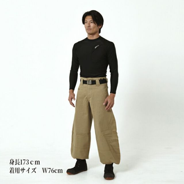 種類9：1 ベージュ/90 寅壱 細身超超ロング八分 3922-448 |  寅壱 作業服 ワークウェア 高機能 おしゃれ メンズ 人気