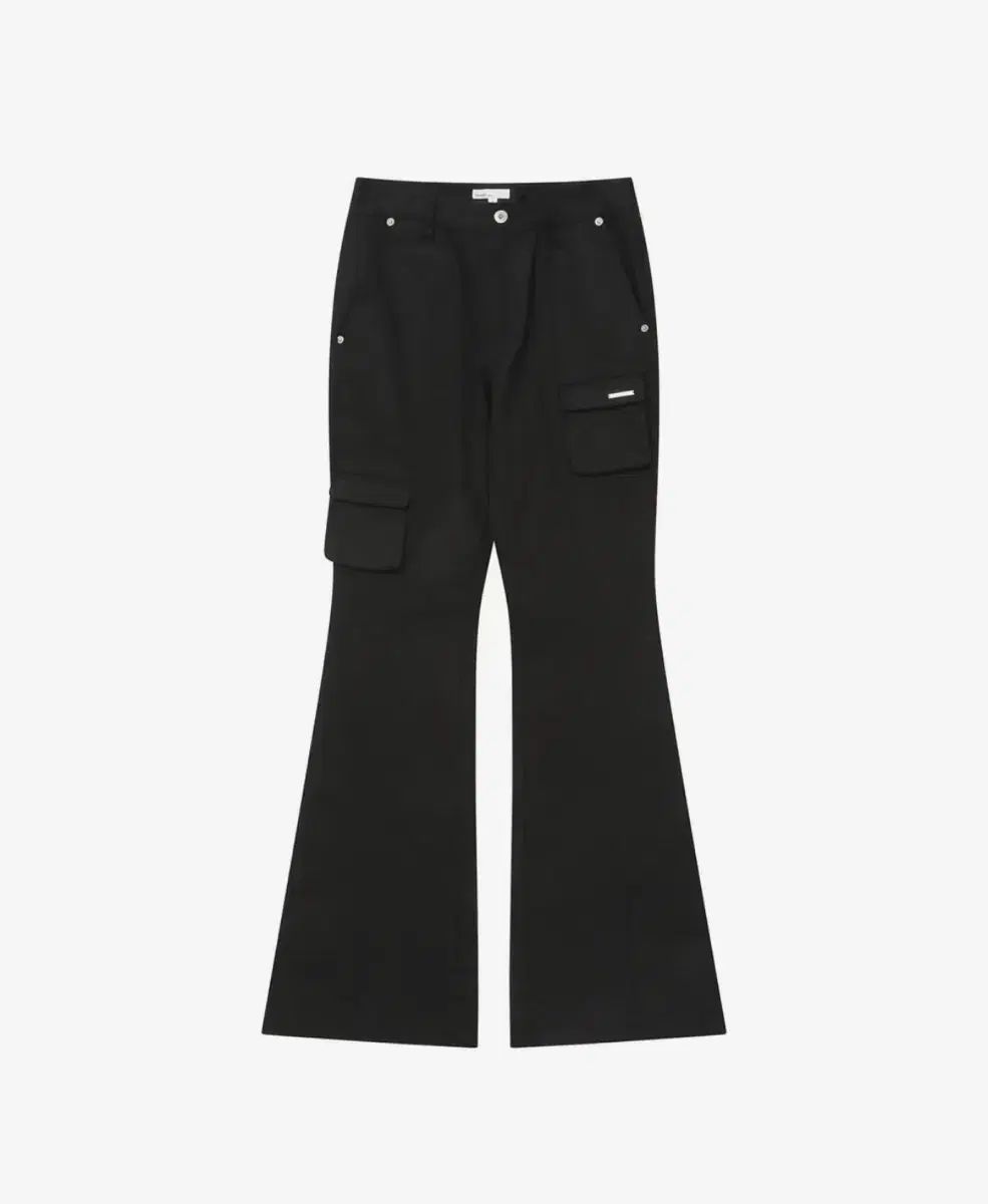 迷キーソウル Line pocket cargo pants BLACK