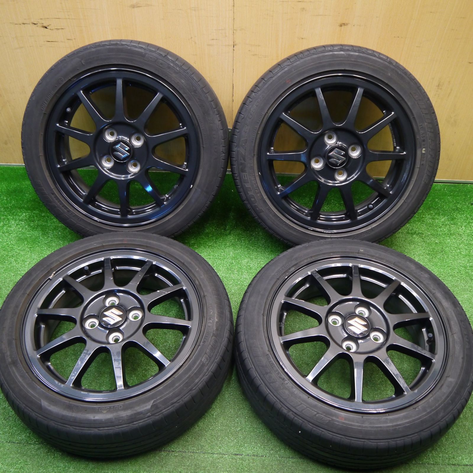 4本価格 スズキ HA 36 S アルト ワークス 165 55 R 15 ブリヂストン ポテンザ RE 050 A 15インチ PCD 100 4 H ノ