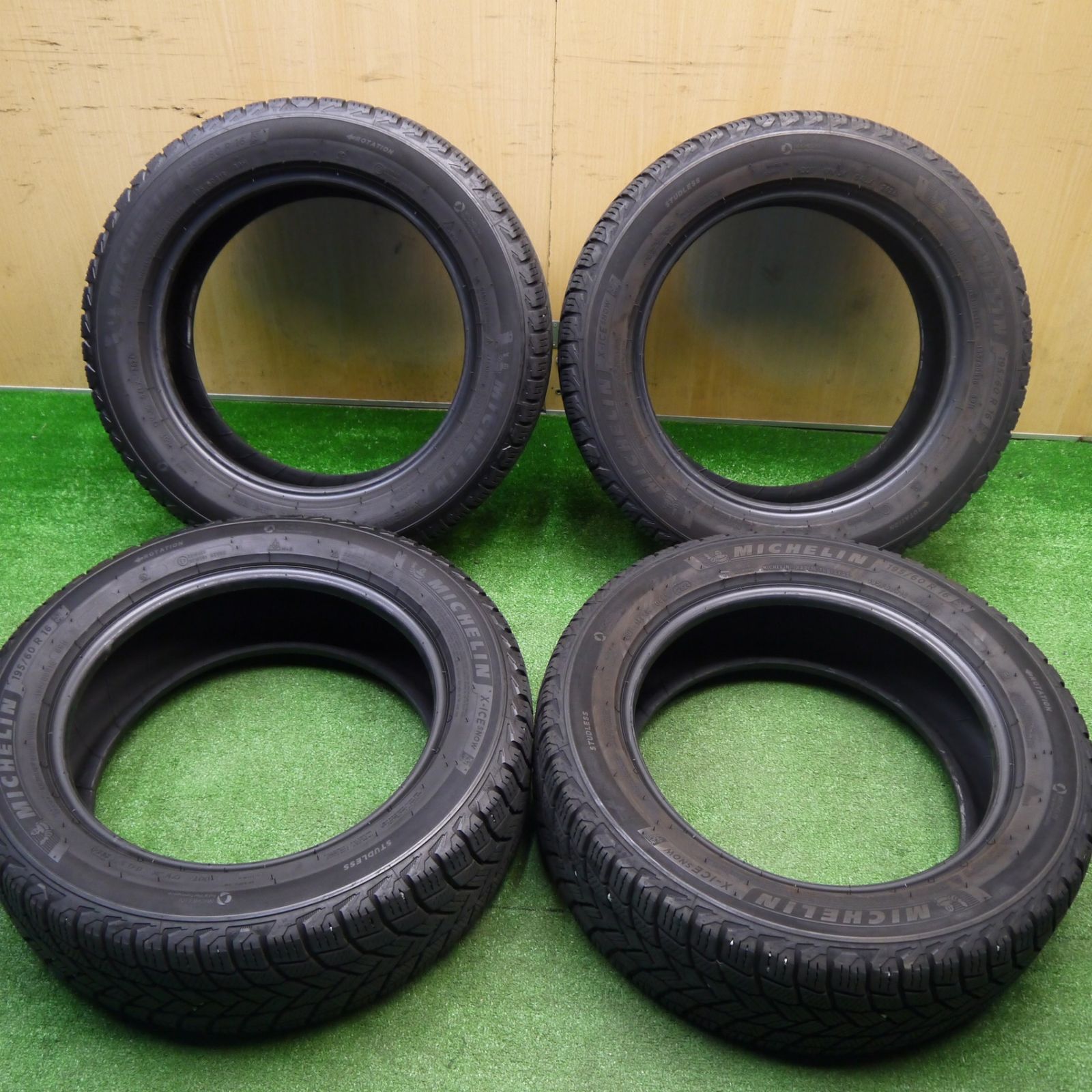 4本価格 24年 スタッドレス 195 60 R 16 ミシュラン X ICE SNOW タイヤ 16インチ セレナ ウィッシュ プリウス 等 スタ