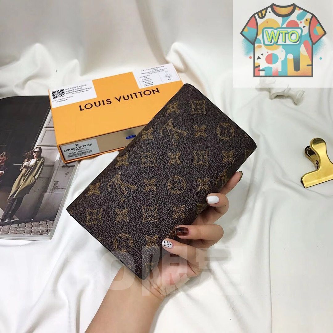  WTO通販 LV 58108 黒と赤の三折り財布 全国 一部除く WTO輸入 TVE 16 長財布 財布 ケース 小物入れ