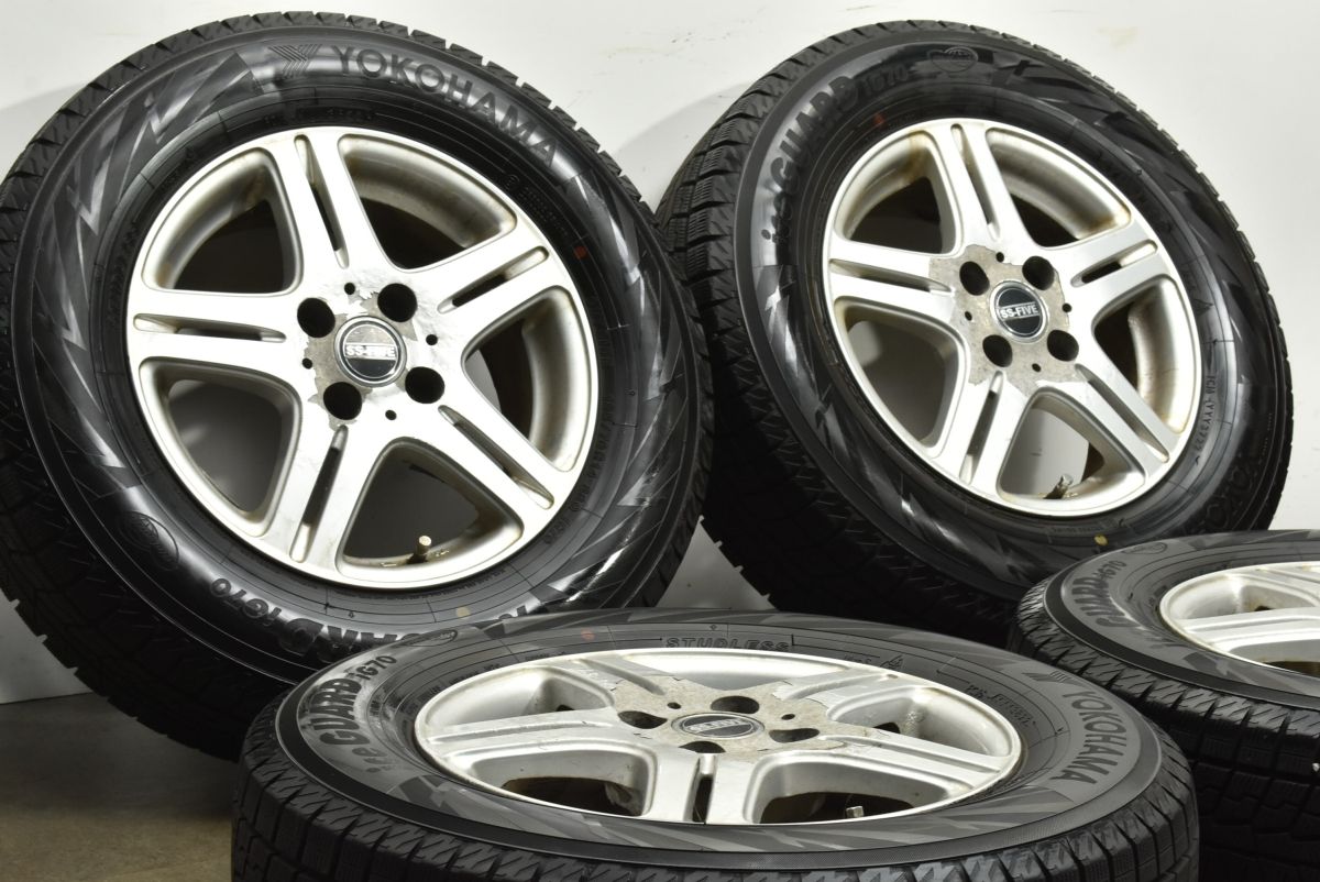 溝あり SS FIVE 14 in 5 J 38 PCD 100 アイスガードiG 70 185 R カローラフィールダー ヤリス アクア ノート キューブ フィット