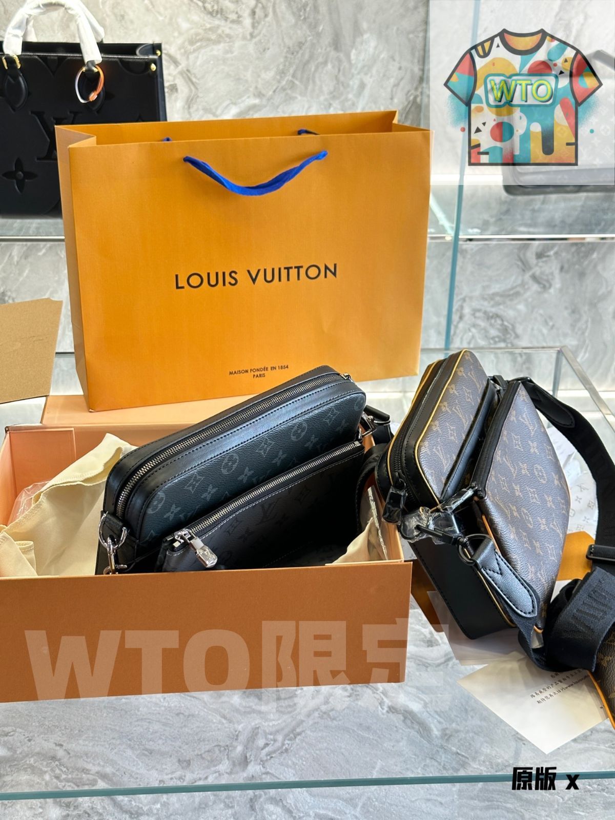 ここでご注文へようこそ! WTO通販 LV 男士用 三合一 黑武士スタイル Trio ポストマンバッグ 全国 一部除く -WTO輸入-BRU63