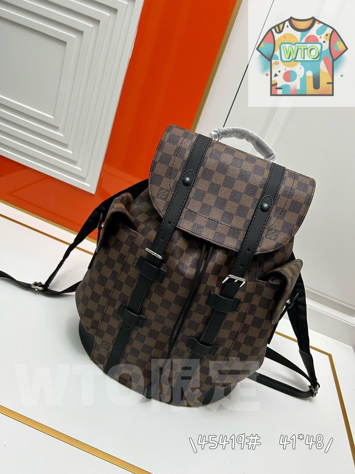 WTO通販 Christopher スモールダブルショルダーバッグ 全国 一部除く -WTO輸入-DFQ55