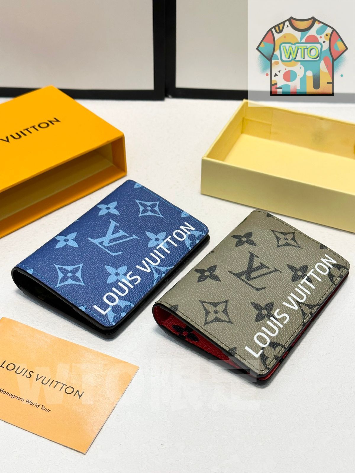 WTO通販 COIN 老花 藍配 のカードケース 全国 一部除く -WTO輸入-KDM19