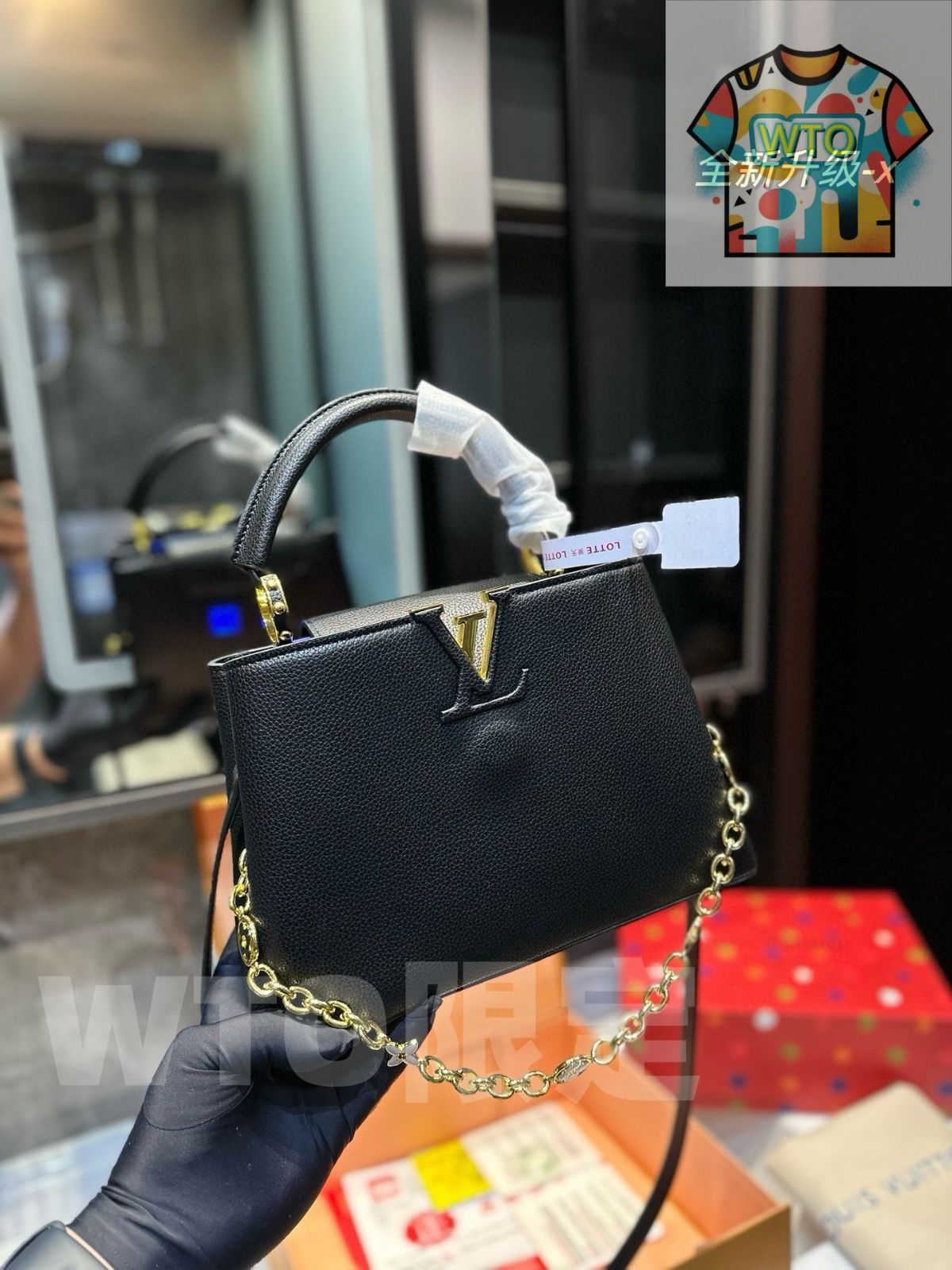  WTO通販 LVCapucines ハンドバッグ 在庫 価格 WTO輸入 YHF 34 トートバッグ バッグ