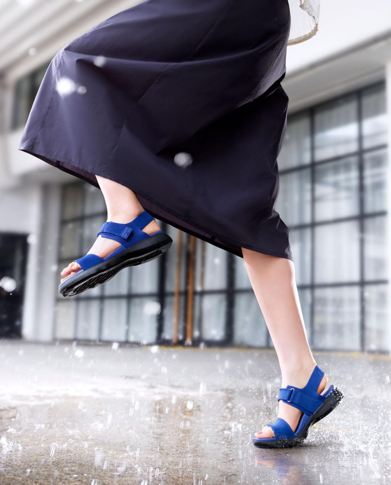 数量 ステッピ 洗える スポーツサンダル レディース