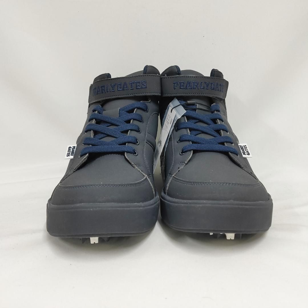 パーリーゲイツ　ハイカットスニーカー　ネイビー 新品 未使用 パーリーゲイツ ミドルカット ゴルフシューズ ネイビー