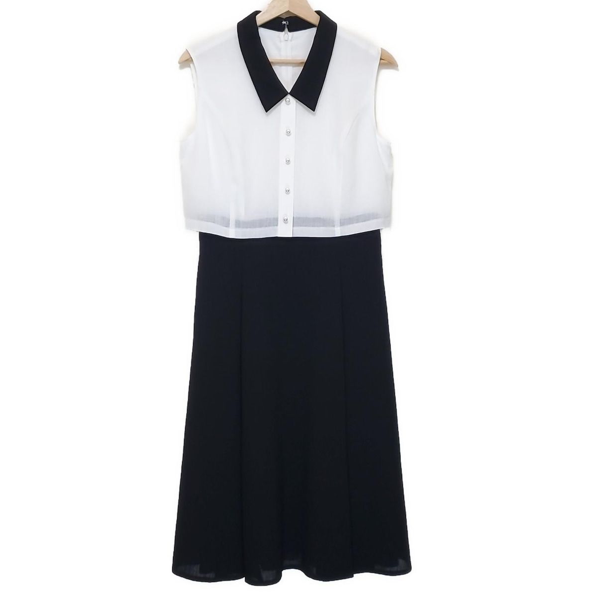 ルネ　ワンピース　サイズ38　新品未使用　Rene Rene(ルネ) ワンピース サイズ38 M レディース美品 - 黒×白 レギュラー