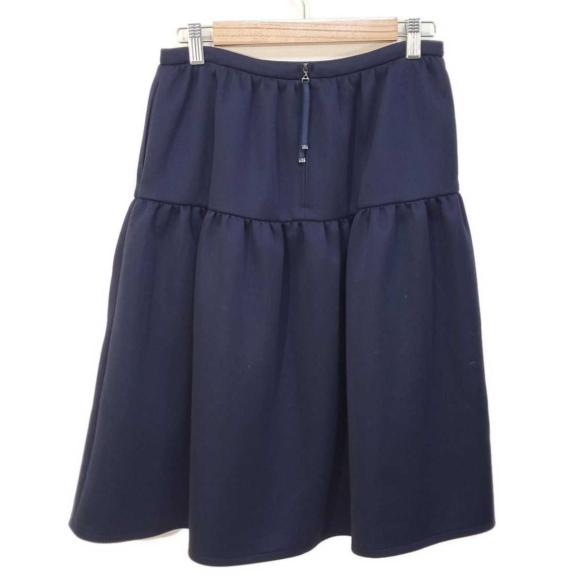 Rene ルネ　スカート　38サイズ Rene(ルネ) スカート サイズ38 M レディース美品 - ネイビー ひざ丈