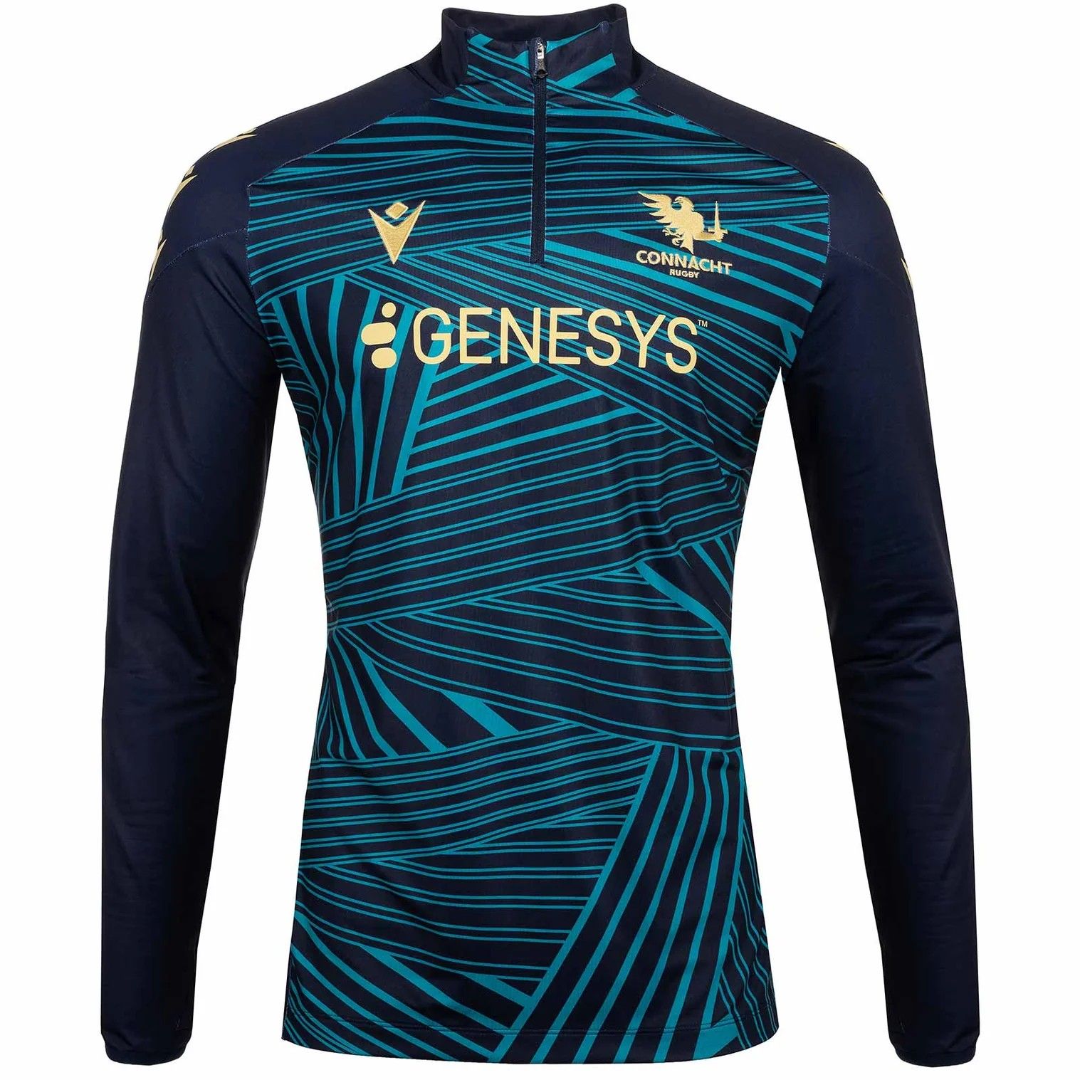 マクロン ラグビー コナート 2025 2026 ウォームアップ トレーニング トップ 紺 ネイビー 公式モデル 日本未発売